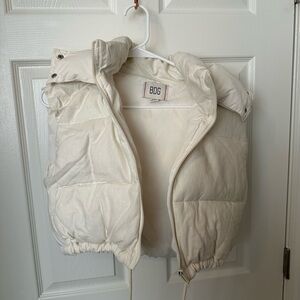 BDG Cream Puffer Vest